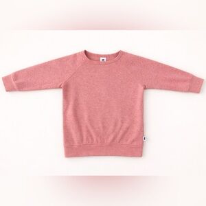 Little & Lively Kids Pink Crewneck Sweatshirt - heathered pink kids shirt